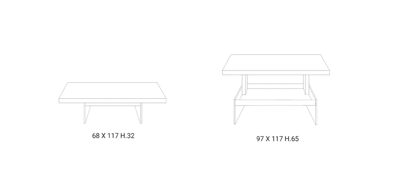 Bellagio coffee table in Stock - Image 4