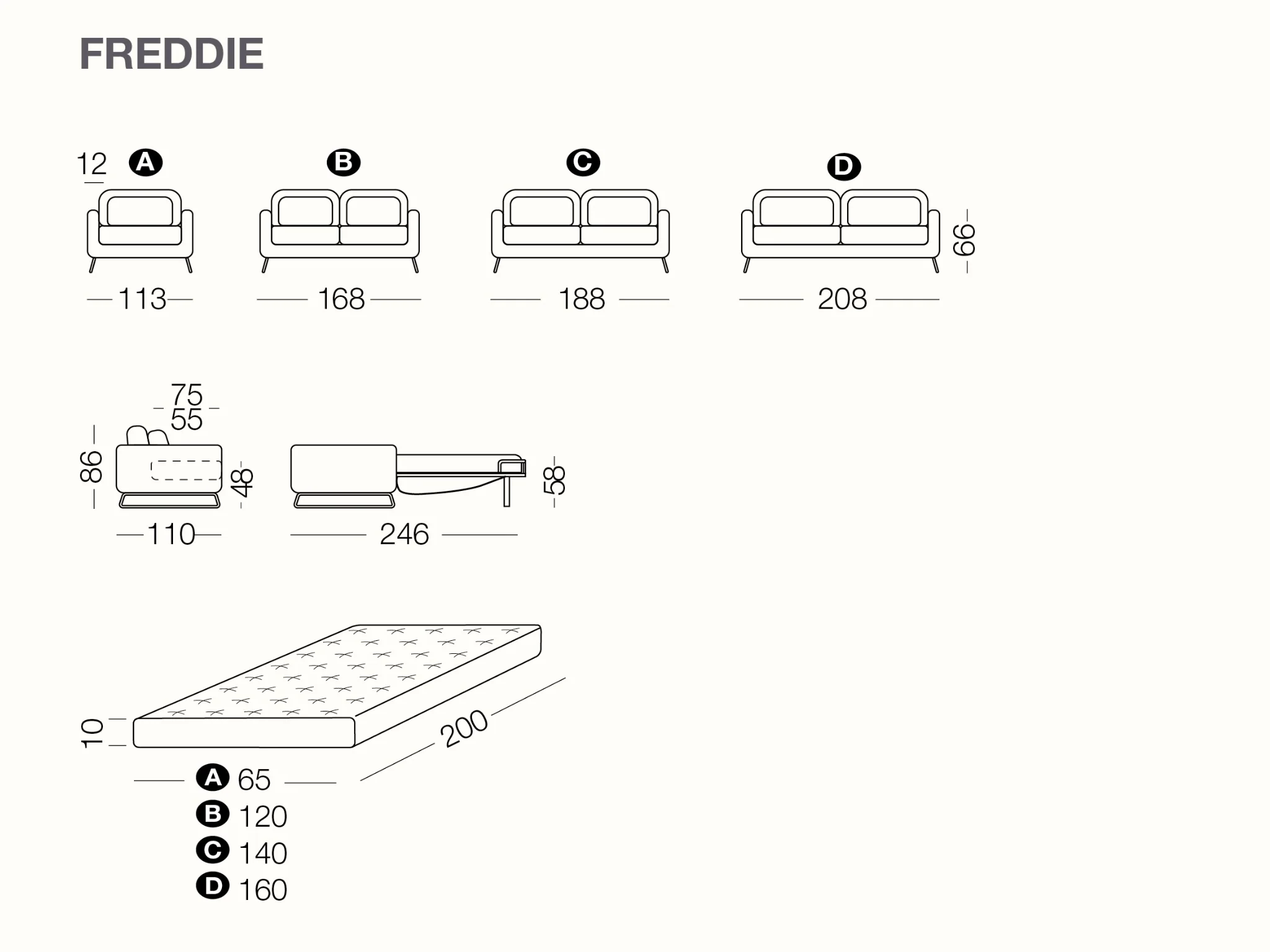 Freddie Sofa bed - Image 10