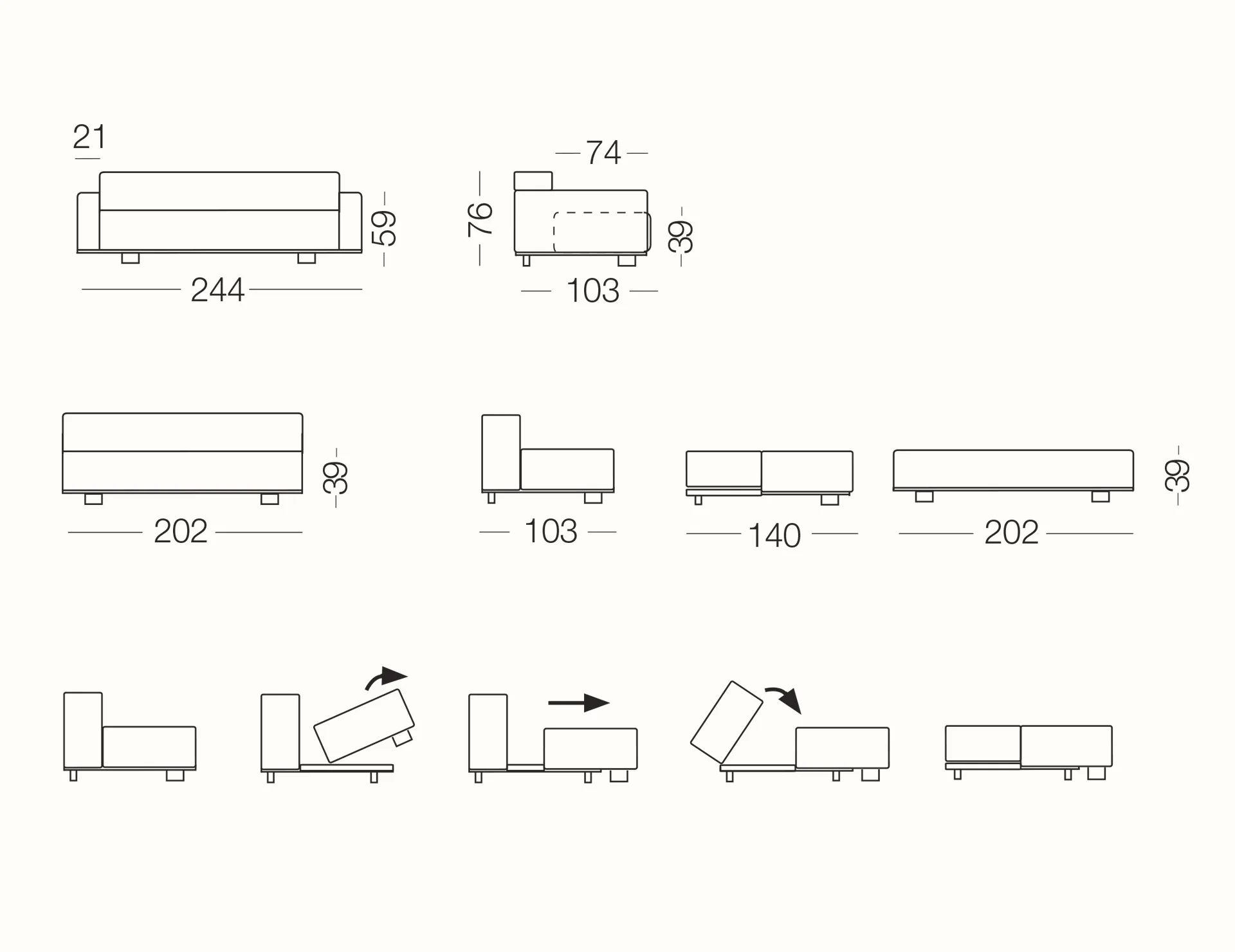 Hayden Sofa bed - Image 10