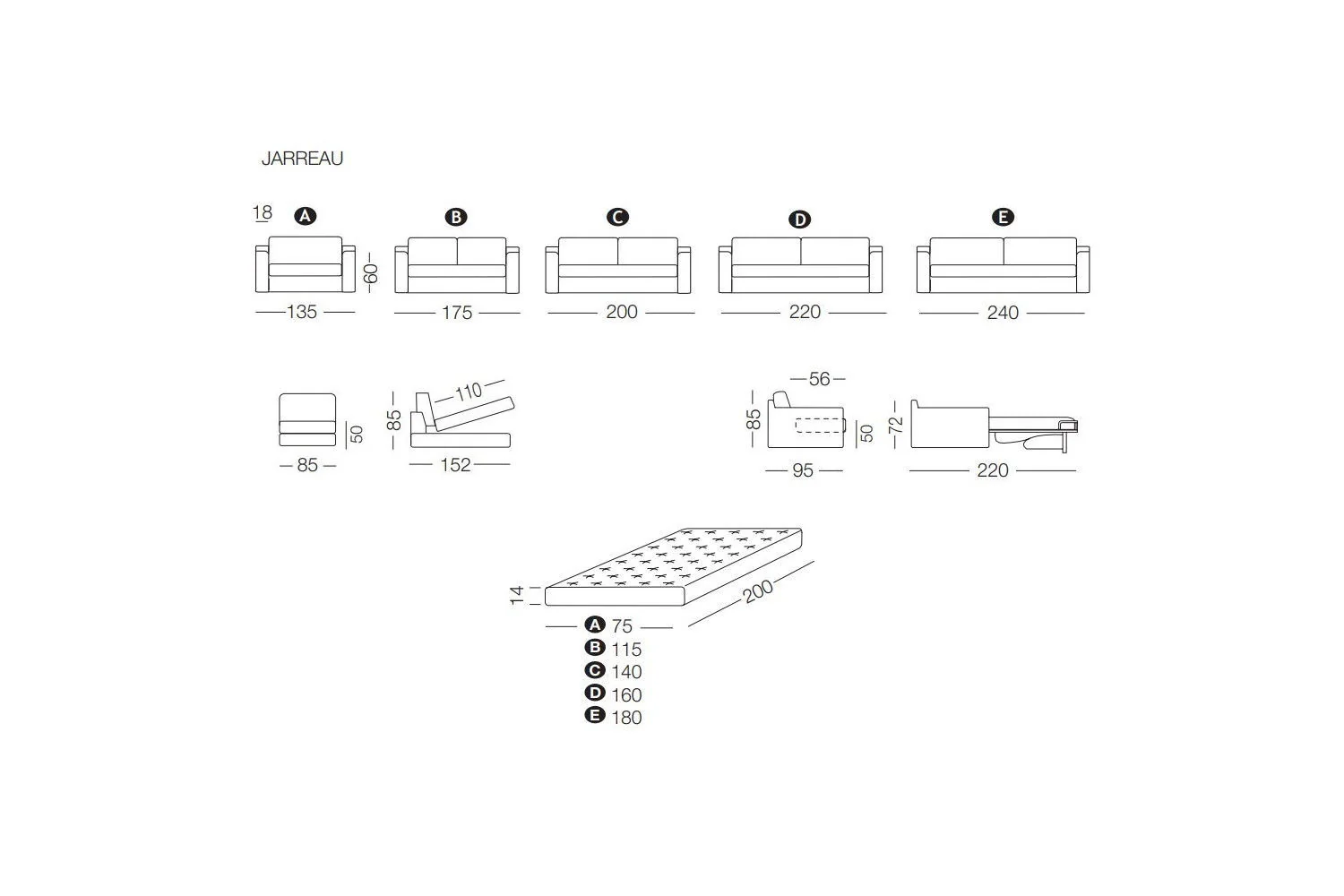 Jarreau Sofa bed - Image 12