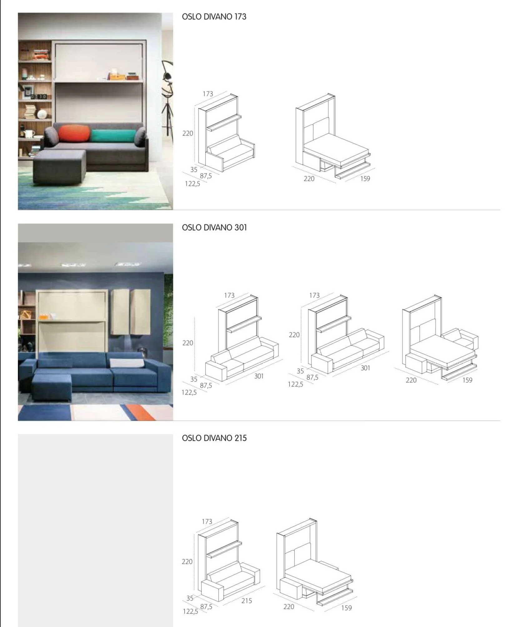 Oslo 301 sofa wall bed - Image 16